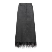 Stijlvolle Rok voor Vrouwen Brunello Cucinelli , Black , Dames