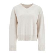 Kasjmier Trui met Glanzende Manchetdetails Brunello Cucinelli , Gray ,...