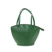 Pre-owned Leather louis-vuitton-bags Louis Vuitton Vintage , Green , D...