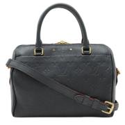 Pre-owned Leather handbags Louis Vuitton Vintage , Black , Dames