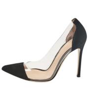 Pre-owned Suede heels Gianvito Rossi Pre-owned , Black , Dames