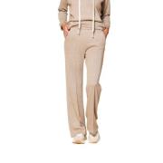 Lurex Chino Broek Straight Fit Mason's , Beige , Dames