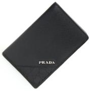 Pre-owned Leather wallets Prada Vintage , Black , Heren