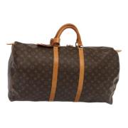 Pre-owned Canvas handbags Louis Vuitton Vintage , Brown , Dames