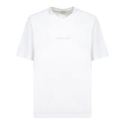 Wit T-shirt Casual Stijl Lanvin , White , Heren