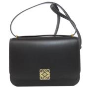 Pre-owned Leather shoulder-bags Loewe Pre-owned , Black , Dames