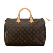 Pre-owned Canvas handbags Louis Vuitton Vintage , Brown , Dames