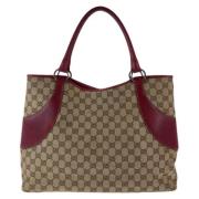 Pre-owned Canvas gucci-bags Gucci Vintage , Brown , Dames