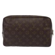 Pre-owned Canvas clutches Louis Vuitton Vintage , Brown , Dames