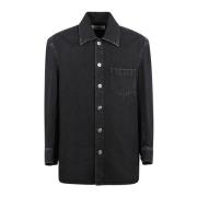 Rechte Overshirt Lanvin , Black , Heren