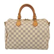 Pre-owned Canvas handbags Louis Vuitton Vintage , White , Dames