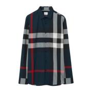 Casual Katoenen Overhemd voor Mannen Burberry , Multicolor , Heren