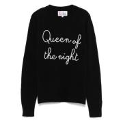 Queen Night Crewneck Sweater MC2 Saint Barth , Black , Dames