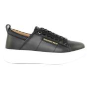 Stijlvolle Zwarte Wembley Sneakers Alexander Smith , Black , Heren