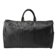 Pre-owned Leather handbags Louis Vuitton Vintage , Black , Dames