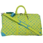 Pre-owned Canvas handbags Louis Vuitton Vintage , Yellow , Dames