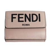 Pre-owned Leather wallets Fendi Vintage , Pink , Dames