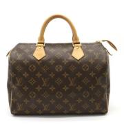 Pre-owned Canvas handbags Louis Vuitton Vintage , Brown , Dames