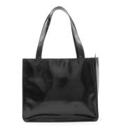 Pre-owned Leather totes Chanel Vintage , Black , Dames