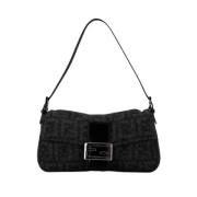 Pre-owned Wool fendi-bags Fendi Vintage , Gray , Dames