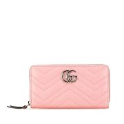 Pre-owned Leather wallets Gucci Vintage , Pink , Dames