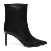 Zwarte enkellaarzen met 8 cm hak Giuliano Galiano , Black , Dames