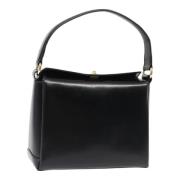 Pre-owned Leather handbags Gucci Vintage , Black , Dames