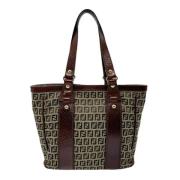 Pre-owned Canvas fendi-bags Fendi Vintage , Brown , Dames