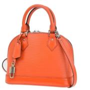 Pre-owned Leather handbags Louis Vuitton Vintage , Orange , Dames