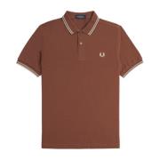 Twin Tipped Polo Whisky Brown Fred Perry , Brown , Heren