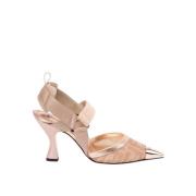 Elegante Decollete Schoenen voor Vrouwen Fendi , Pink , Dames