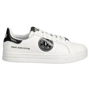 Witte Sneakers met Zwarte Details Versace Jeans Couture , White , Here...