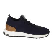 Blauwe Platte Hardloopschoenen Tod's , Blue , Heren