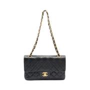 Pre-owned Leather chanel-bags Chanel Vintage , Black , Dames