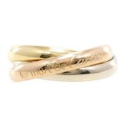 Pre-owned Metal rings Cartier Vintage , Yellow , Dames