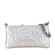 Pre-owned Leather chanel-bags Chanel Vintage , Gray , Dames