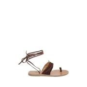 Espresso Kerasia Sandal Ancient Greek Sandals , Brown , Dames