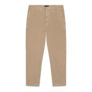 Janis Velvet Carrot Fit Broek Dondup , Beige , Dames