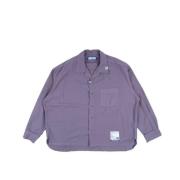 Paarse Oxford-longsleeve Mihara Yasuhiro , Purple , Heren