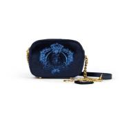 Blauwe Velvet Crossbody Tas Twig Heart Juicy Couture , Blue , Dames