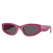 Moderne Onregelmatige Geometrische Zonnebril Vogue , Pink , Dames