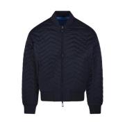 Navy Blouson Jack Emporio Armani , Blue , Heren