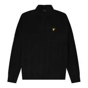 Heren Jet Black Gebreide kleding Lyle & Scott , Black , Heren