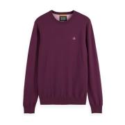 Essentiële Viscose Sweater Pullover Scotch & Soda , Pink , Heren