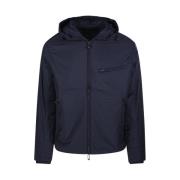 Navy Blouson Jack Emporio Armani , Blue , Heren