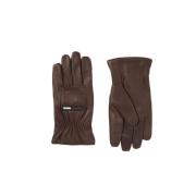 Bruine Aurora Lamsvacht Handschoenen Oamc , Brown , Unisex