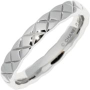 Pre-owned Metal rings Chanel Vintage , Gray , Dames