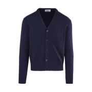 Nachtblauwe Cardigan Ami Paris , Blue , Heren