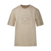 Flax T-shirt Burberry , Beige , Dames