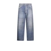 Lichtblauwe Denim Zakbroek Emporio Armani , Blue , Heren